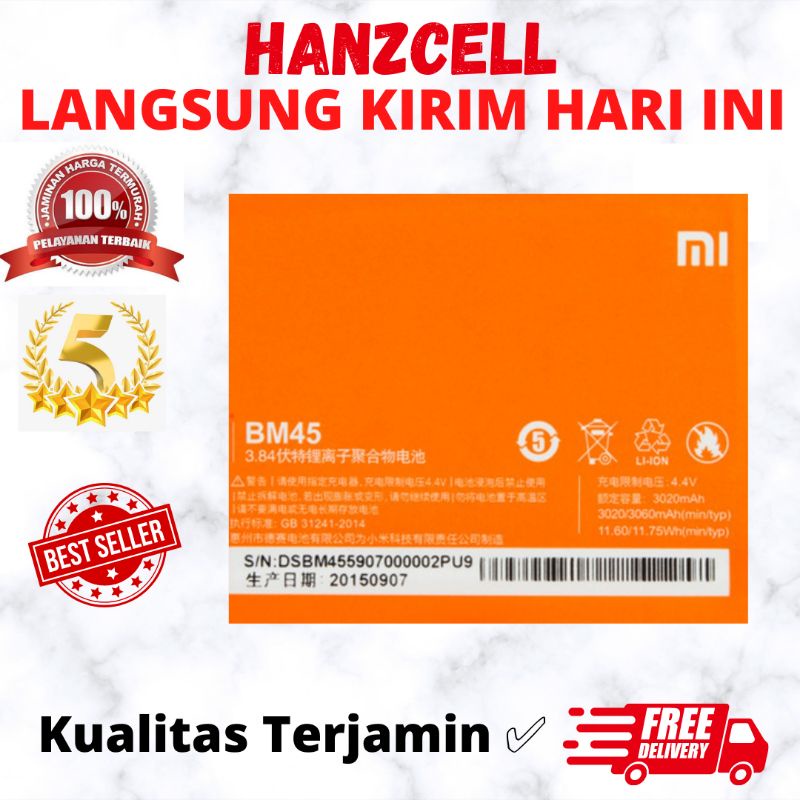 baterai xiomi BM 45
