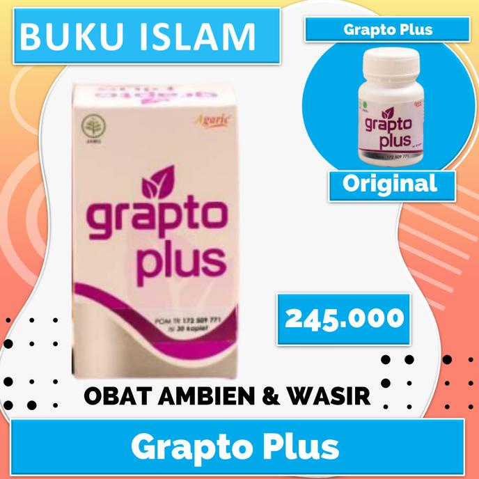 PROMO Grapto Plus Obat Herbal Ambeien Akut Ambien- Grapto Wasir Ampuh 100% Asli