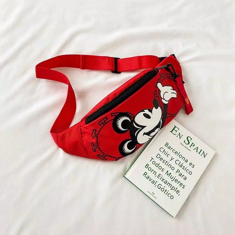 KSO_BAG - Tas Selempang WaistBag Anak Perempuan Dan LakiLaki Termurah Carakter MICKYMOUSE Korea Styl