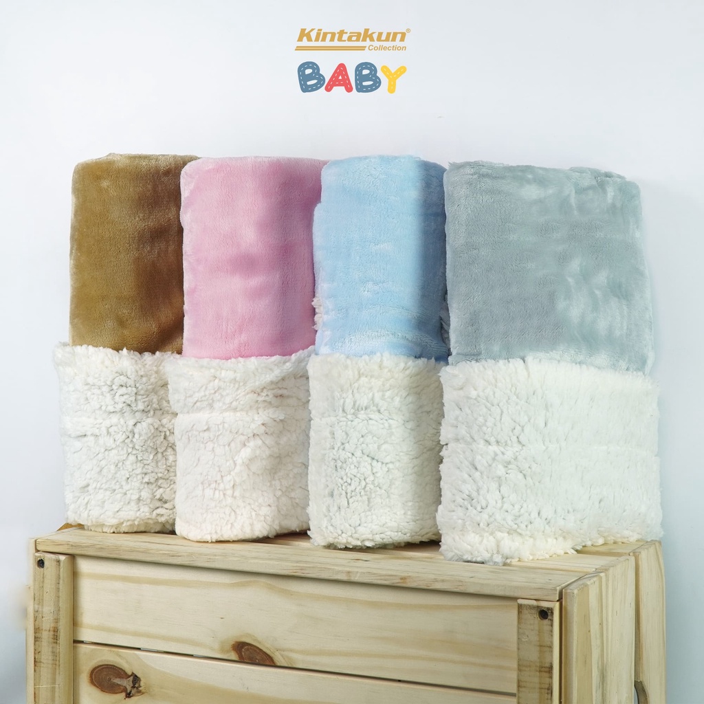 Kintakun Selimut Bayi Bulu Halus Lembut Sherpa 76 x 102