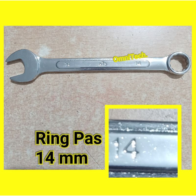 Alat Kunci Ring Pas Ringpas Combination Wrench Metric 14mm 14 mm Kunci 14