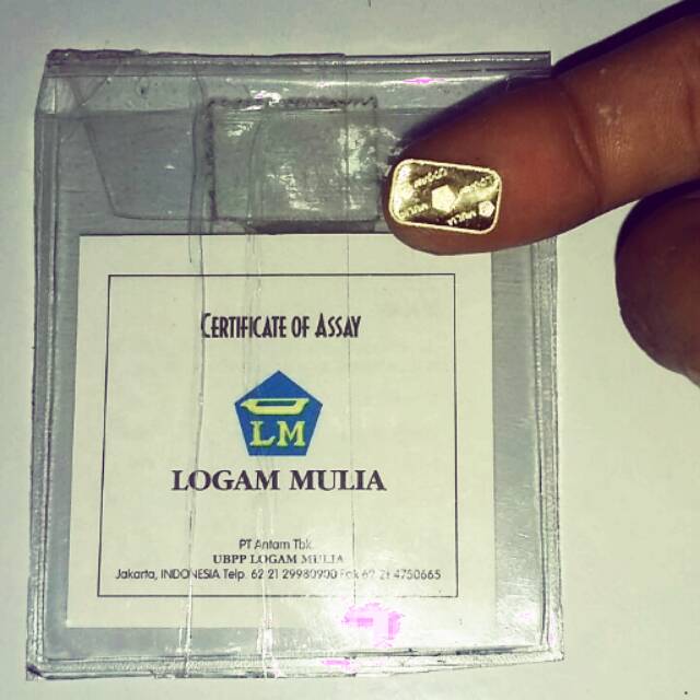 Emas logam mulia 1gram