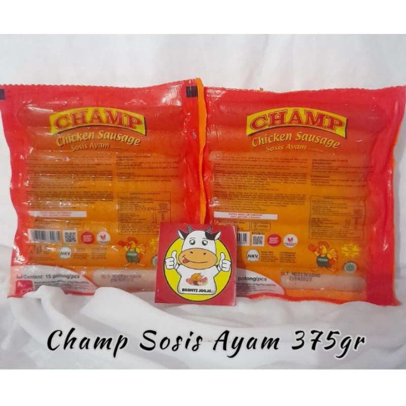 

CHAMP SOSIS AYAM 375 GR - FROZEN FOOD - BRONTZ JOGJA