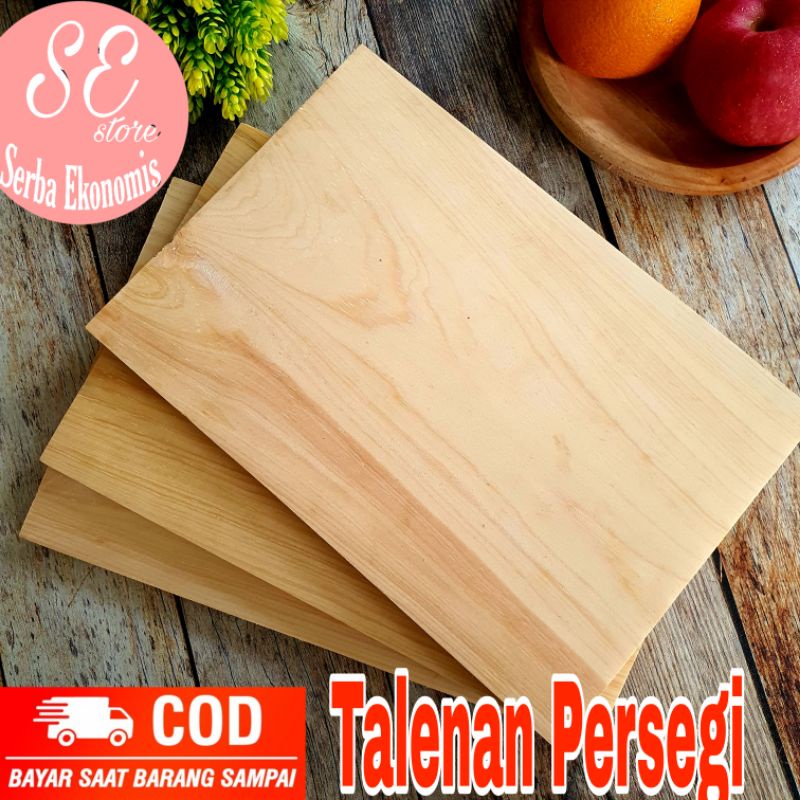 Silvertech Talenan Persegi Talenan Kayu Persegi panjang Talenan Kayu Pinus By Serba Ekonomis