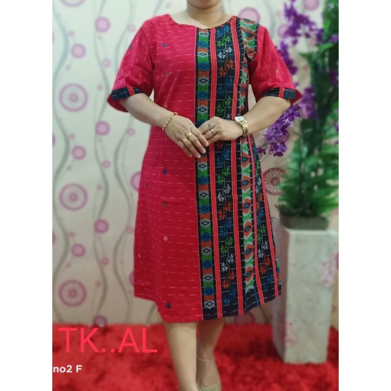 Dress motif ulos mutiara