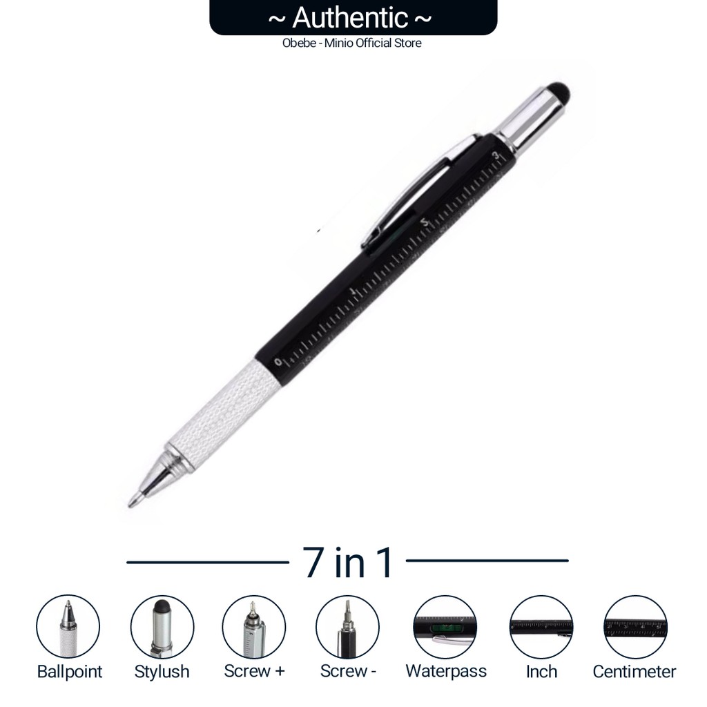 

EXPERT[7 in 1]Multifunction Ballpoint Stylush Touch Pen Screwdriver Waterpass measuring tool pulpen