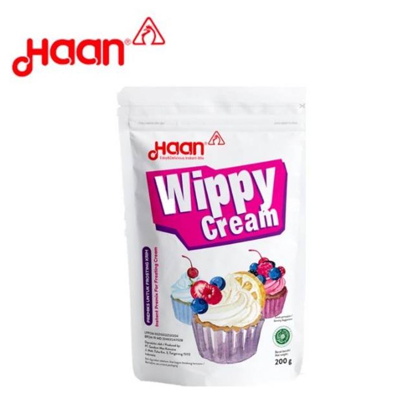 

Haan Wippy Cream - Topping Bubuk Instant / Topping Powder 200Gr Pouch Ziplock