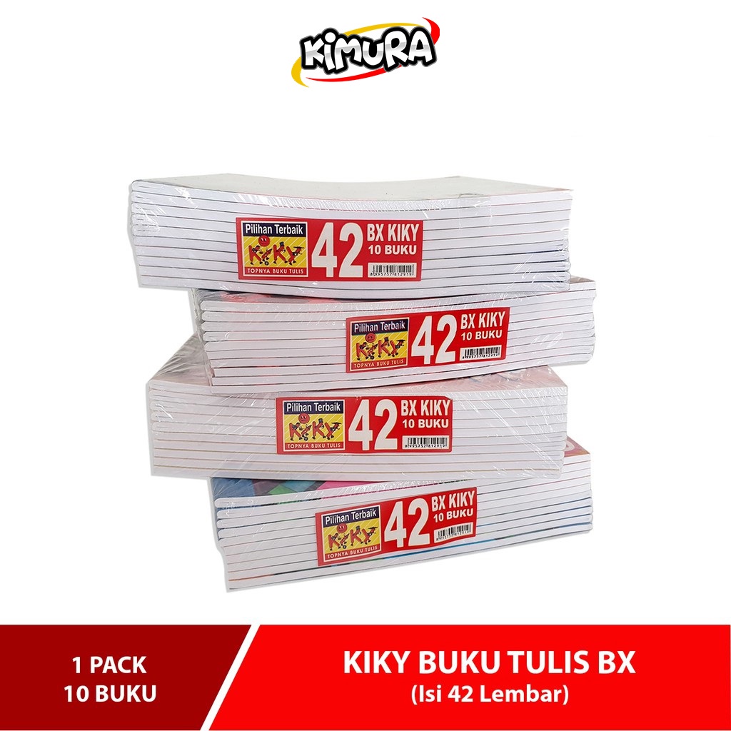 

Buku Tulis Kiky Boxy Isi 42 Dan 40 Lembar Polos Per Pack