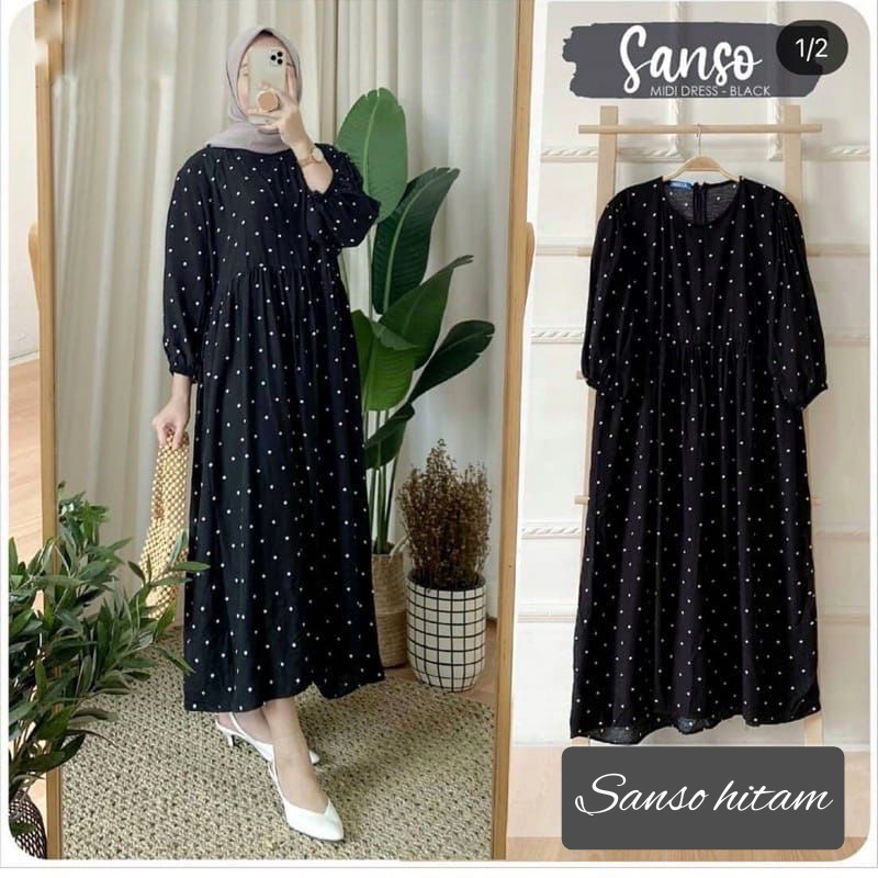 Midi dress /Dress Korean style /Midi Dress Muslim /Midi dress Rayon/ midi dress hitam/ Midi Dress Korea /Midi Dress motif / Mididress Wanita / Midi Dress kekininan / Midi dres wanita /Midi Dress Muslim / Dress wanita/ Dress muslim wanita/ MIDI DRESS RAYON