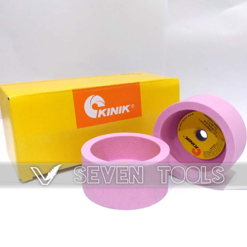 Batu gerinda mangkok 3 inch KINIK grit 100 Mata gerinda duduk asah mangkok 3 inch PA 100