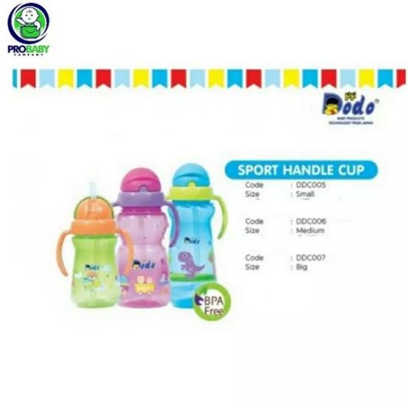 Dodo Baby Sport Handle Cup - Dodo Botol Minum Anak Bayi