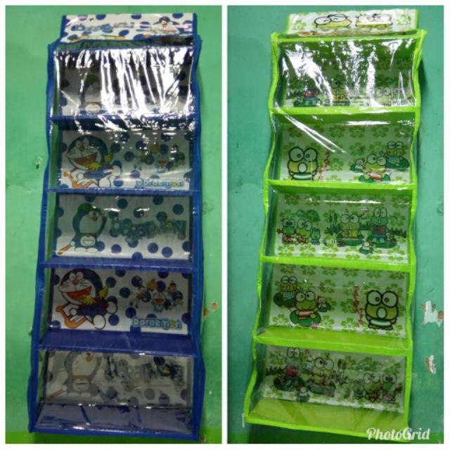Rak Tas Gantung Hanger Bag Zipper Motif Karakter