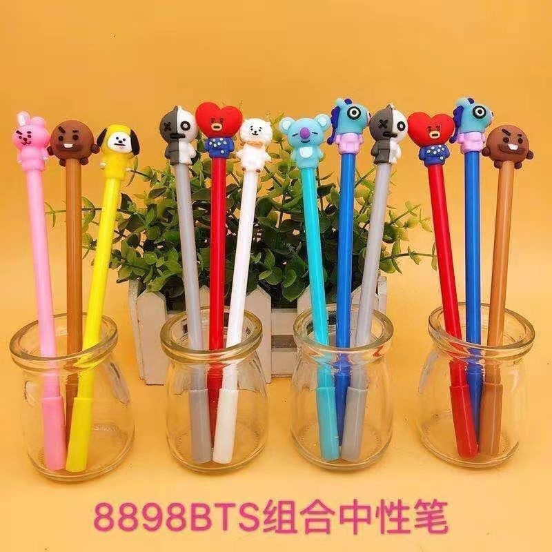 

Bolpen gel karakter bentuk boneka bts bt21