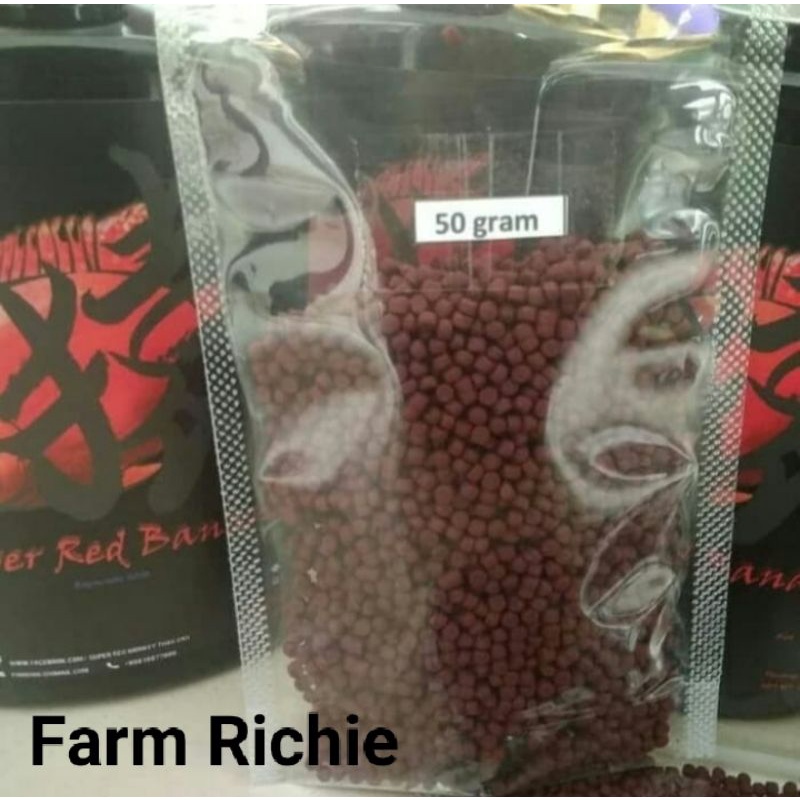 Pelet Louhan SRM Makanan Ikan Super Red Monkey Isi 50 Gr