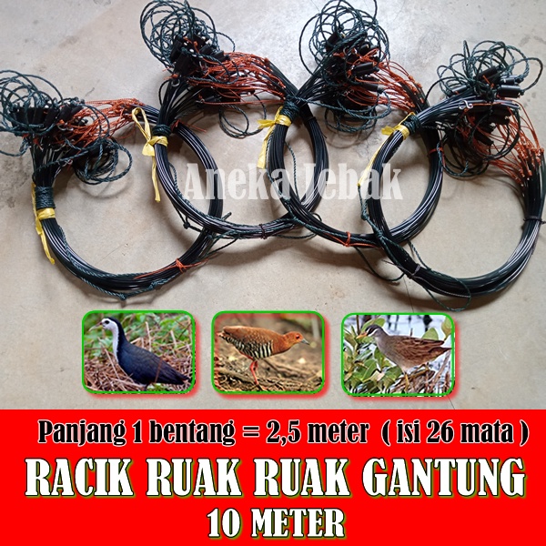 Racik Ruak Ruak Gantung Panjang 10 Meter | 4 Set