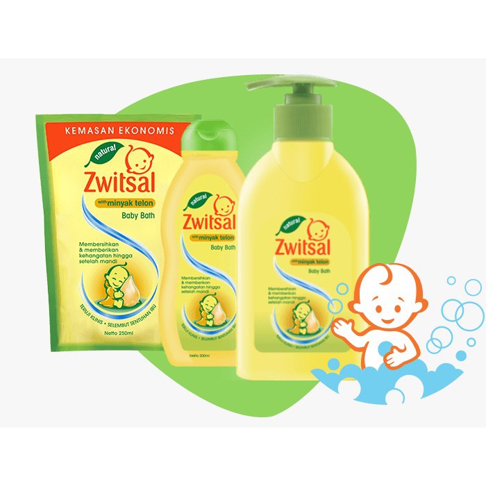 Zwitsal Natural Baby Bath Minyak Telon