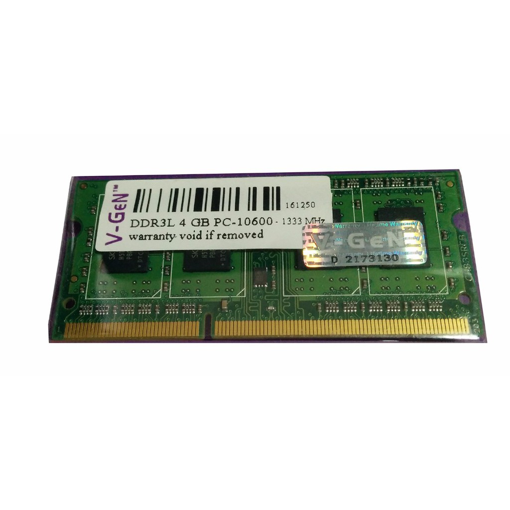 RAM DDR3 SODimm V-GeN 4GB PC10600 21333Mhz Memory Laptop VGEN