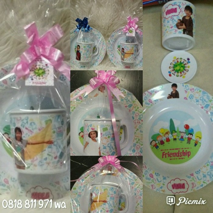 Souvenir Mug dan Piring Melamin