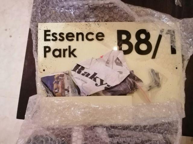 Nomor Rumah Vintage Akrilik Landscape