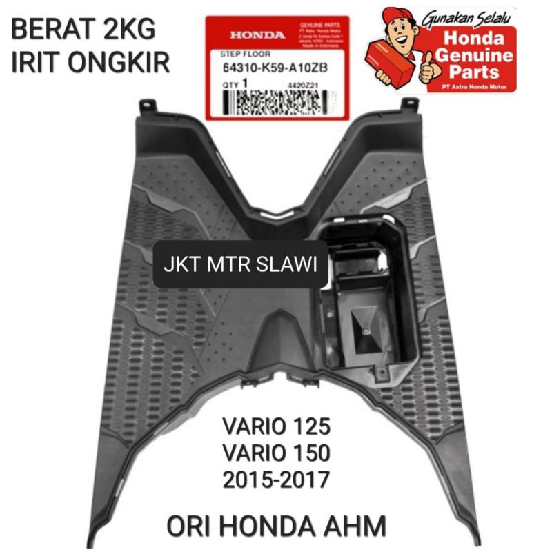 64310-K59-A10ZB Step floor cover bordes cover injakan kaki vario 150 fi led vario 125 fi 2015-2017 ori Honda