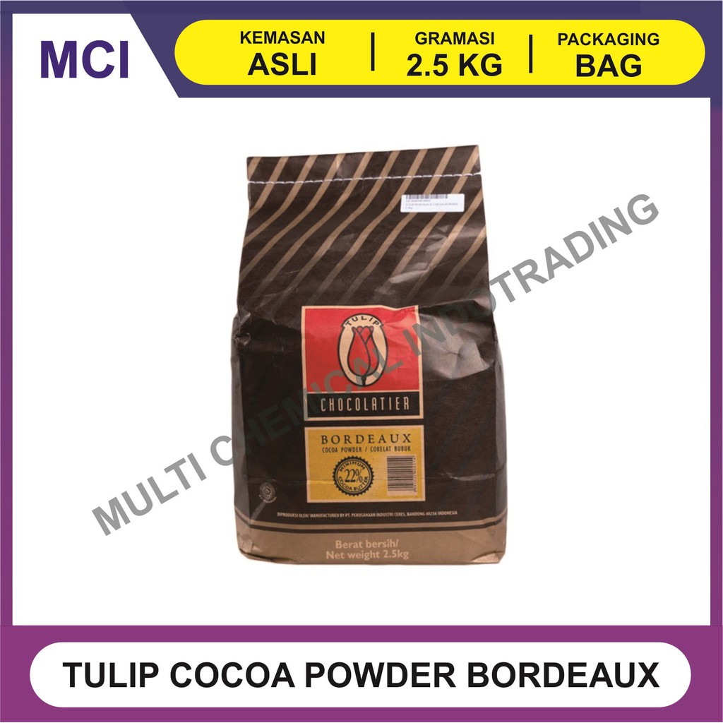 

TULIP BORDEAUX COKLAT BUBUK / COCOA POWDER 2.5 KG