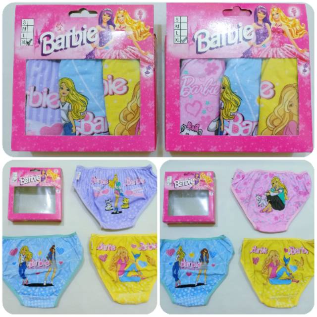 Celana dalam anak karakter Barbie cd anak perempuan Barbie pakaian dalam Jessie&Mike