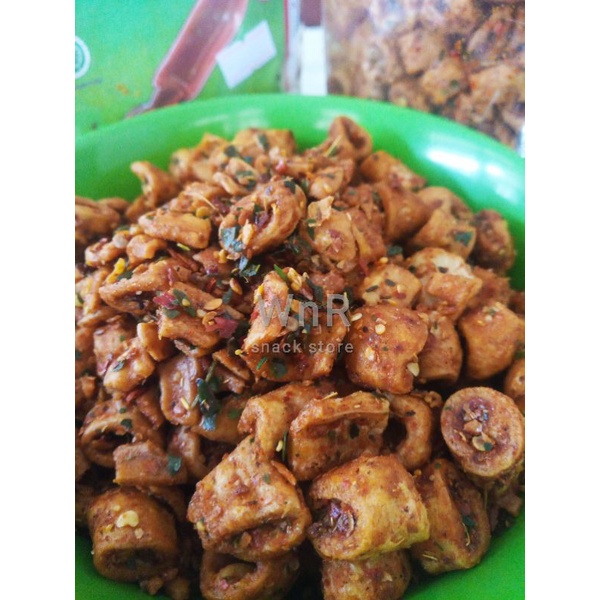 

Sotong Goreng Pedas Kriuk Bumbu Cabe Daun Jeruk 500 gram/ Cemilan Pedas/ Makanan Ringan
