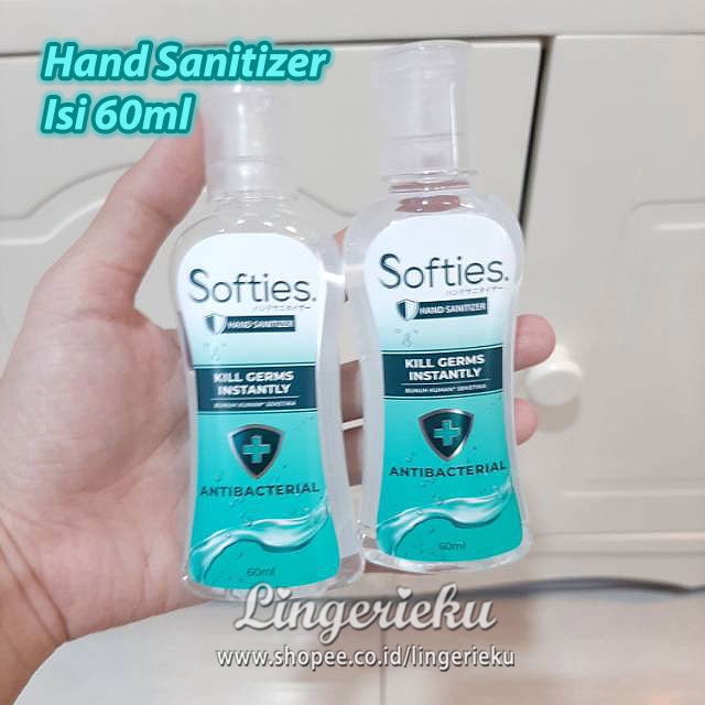 Cairan Pembersih Tangan Hand Sanitizer Softies Isi 60ml