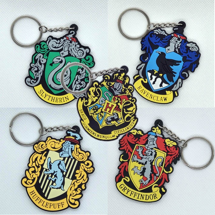 Rubber 3D Keychain wizard school / Gantungan Kunci Asrama Penyihir