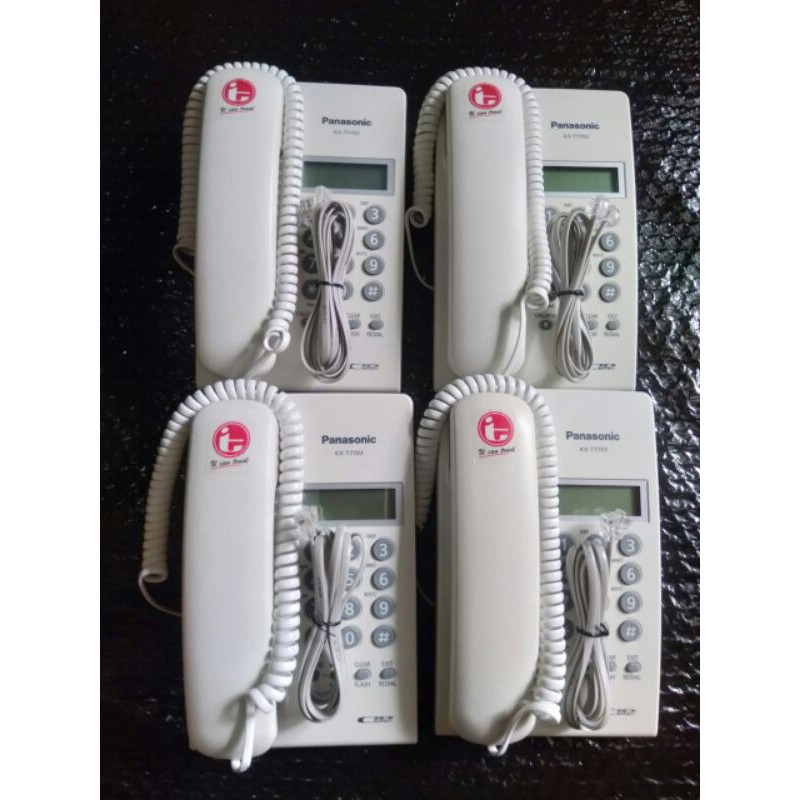 PESAWAT TELEPON PANASONIC KX T7703 + KABEL 5 METER BUAT INDIHOME SECOND SPESIAL