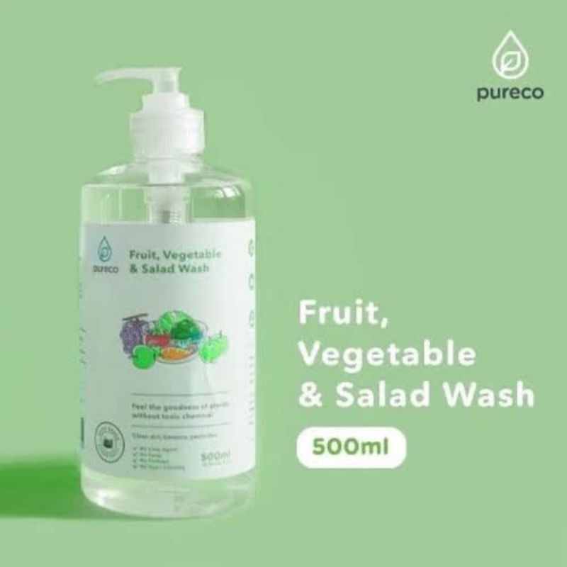 Pureco Fruit Vegetables Wash Liquid - Pureco Sabun Cuci Sayur &amp; Buah -  Sabun Pembersih Buah dan Sayur