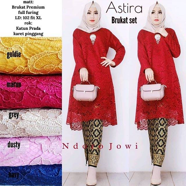 Astira Brokat Set Kebaya Rok Batik