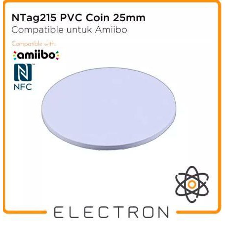 NTag215 PVC Coin 25mm RFID NFC Programmable NTag215 Tag 215 Amiibo TagMo Ntag215 Koin