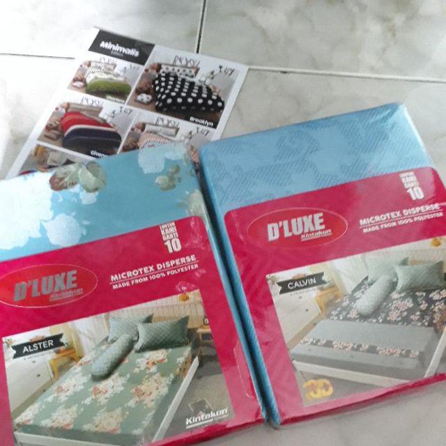 Sprei Kintakun Calvin Queen 160 No.2 Seprai Vintage Kembang Sepatu Motif Daun Semanggi