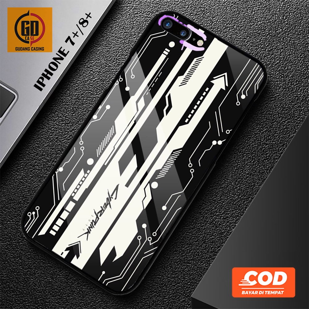 Case iPhone 7+, 8+ Terbaru - Gudang Casing [ Cyber ] iPhone 7+, 8+ - Case Hp - Casing Hp - Softcase 
