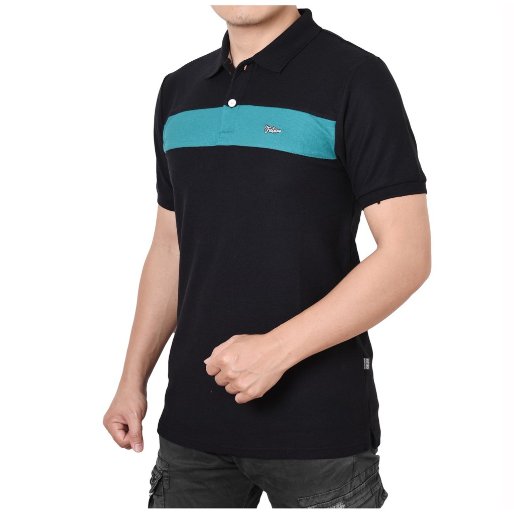 Polo shirt Kombinasi Pria / kaos kerah pria Aplikasi premium