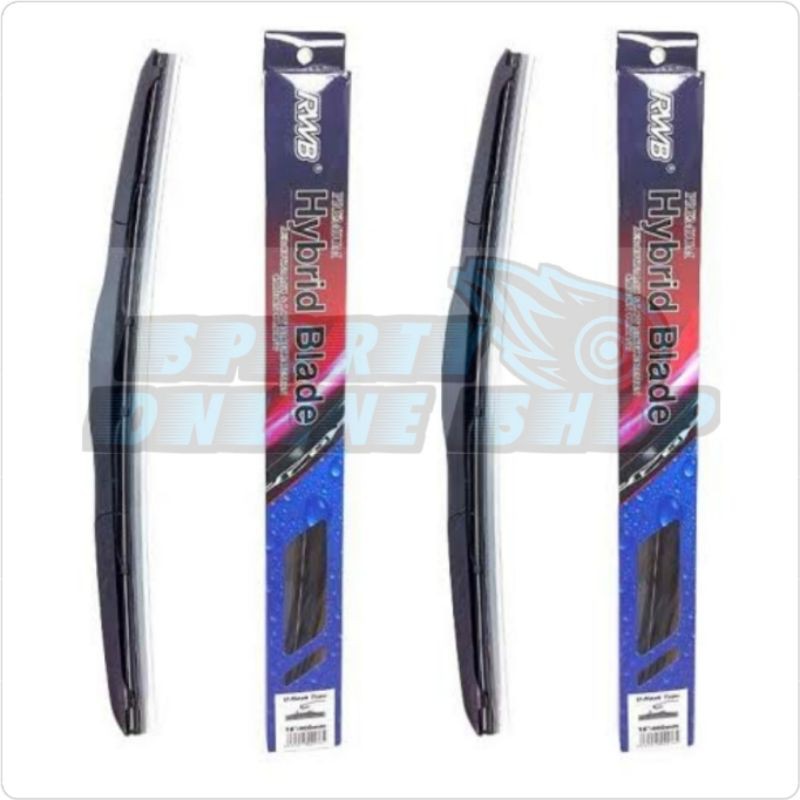 Wiper Depan Ford Everest 18&quot;+18&quot; Hybrid Merk Rwb