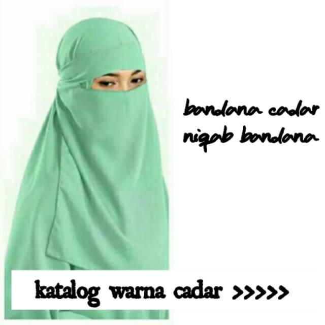 Cadar bandana / niqab bandana / niqob tali/ cadar tali/ cadar wolfis / cadar poni / cadar muslimo