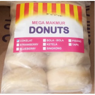 

Donat kentang Mega Makmur rasa cokelat isi 10pcs