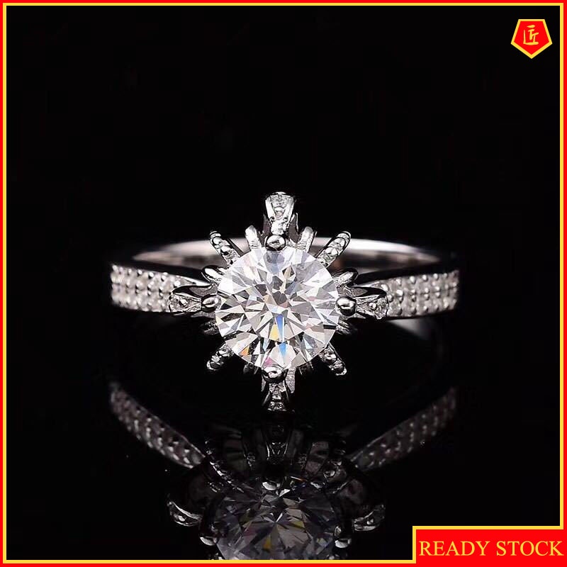 Fashion Fountain Ring Diamond Open Ring