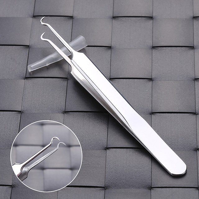 Pinset Komedo / Jepitan Komedo / Pembersih Pori / Pinset Jerawat / Pingset Komedo Tweezer Stainless Steel Anti Karat / Pinset Lancip / Alat Pencet Jerawat Komedo