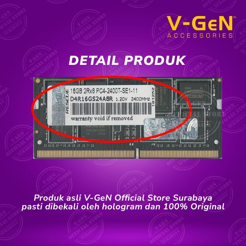 SODIMM DDR4 16GB 19200-2400MHz V-GeN RESCUE