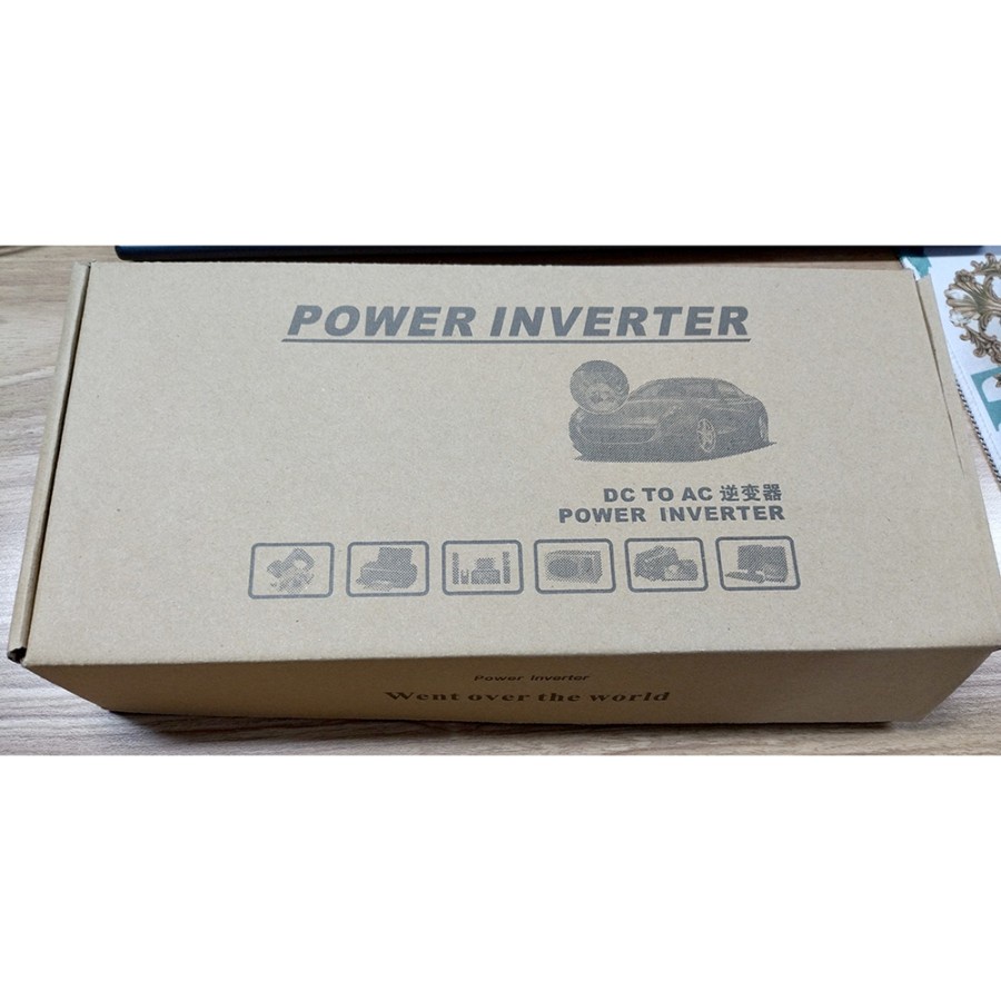 Pure Sine Wave Car Power Inverter DC 24 to AC 220V 2000W - SY2000 - Black