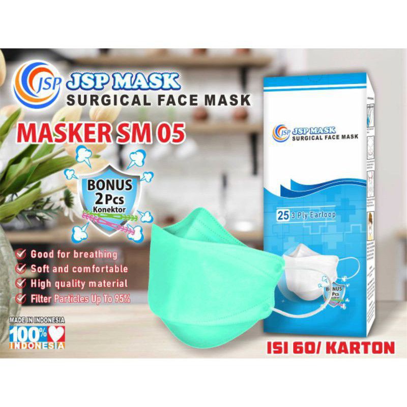 Masker Medis KF94 JSP/Masker Medis  Earlop/Masker KN 95