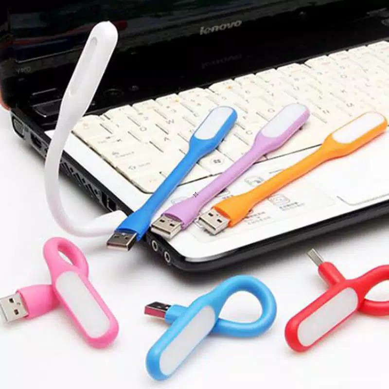 SHABRINA_FASHION!! Lampu LED USB Warna Meja Baca Flexible Stick Lamp Sikat Emergency