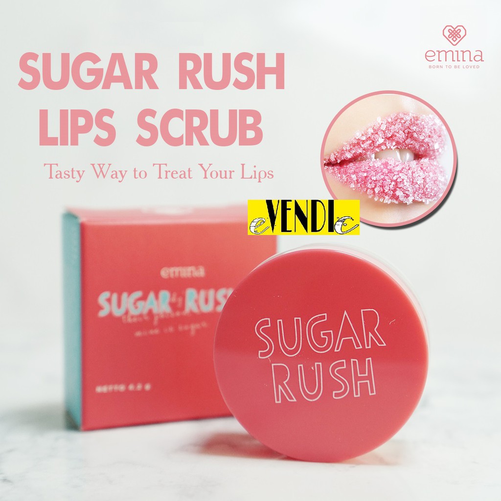 Emina Sugar Rush Lip Scrub 4.2 g [EMINA LIP SCRUB]