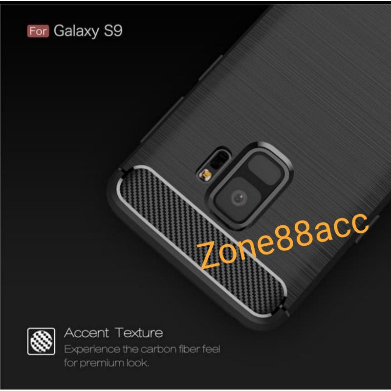 Silicon Case SAMSUNG S9 Softcase iPAKY Carbon Casing Cover TPU