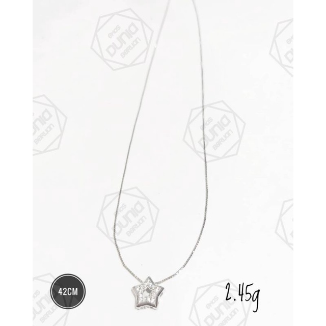 kalung italy koye bintang emas putih 2.45