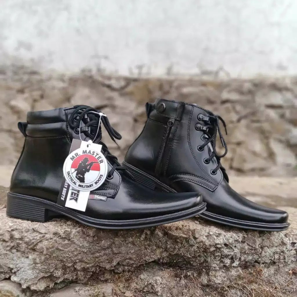 SEPATU PDH KULIT SAPI ASLI MR MASTER SEPATU PDH DINAS KANTOR TNI POLRI SECURITY SATPAM