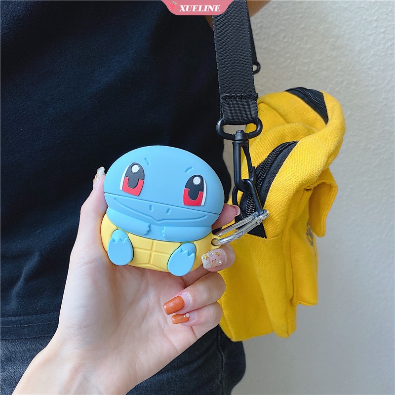 Soft Case Silikon Earphone Bluetooth Motif Kartun Pok Mon Lucu Untuk AirPods pro